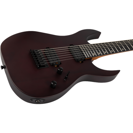 Spira Guitars S-407 MBK Satin Black elektrische gitaar