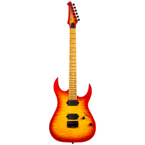 Spira Guitars S-500 QFB Fireburst elektrische gitaar