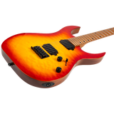 Spira Guitars S-500 QFB Fireburst elektrische gitaar