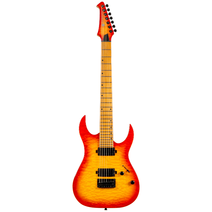 Spira Guitars S-507 QFB Fireburst elektrische gitaar ST model