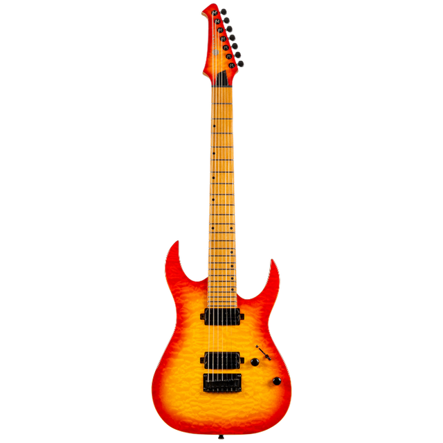 Spira Guitars S-507 QFB Fireburst elektrische gitaar ST model