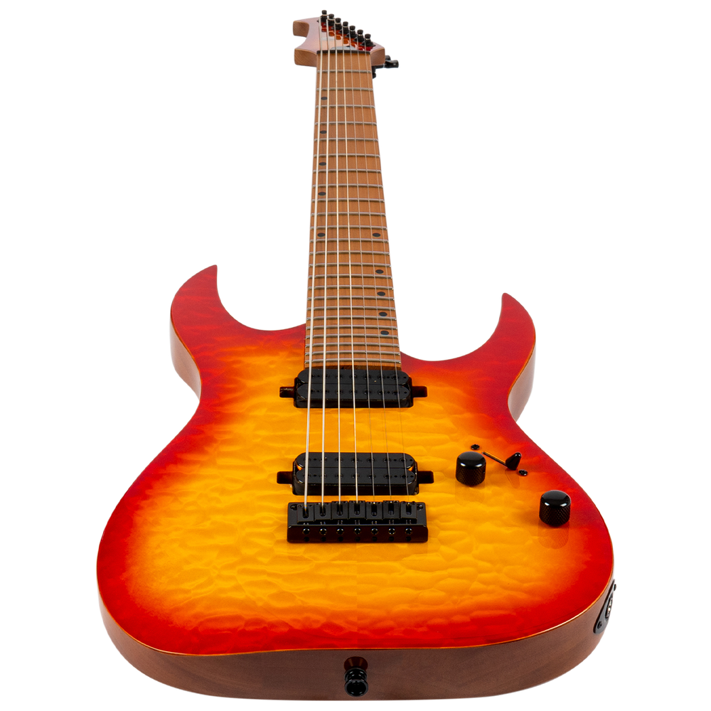 Spira Guitars S-507 QFB Fireburst elektrische gitaar ST model