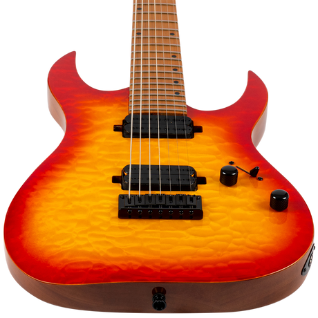 Spira Guitars S-507 QFB Fireburst elektrische gitaar ST model