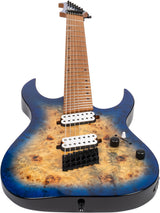 Spira S-457 TBL Multiscale 7-snarige Gitaar - Blue Green Burst