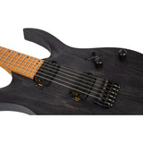 Spira S-600 AGY Elektrische Gitaar Swamp Ash Dark Grey met Stainless Steel Frets