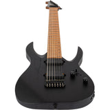 Spira S-607 ABK 7-snarige Elektrische Gitaar Swamp Ash Black met Stainless Steel Frets