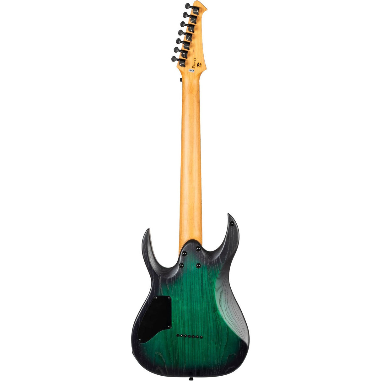 Spira S-607 AGR 7-snarige Elektrische Gitaar Swamp Ash Green met Stainless Steel Frets