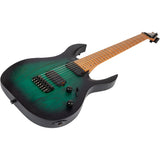Spira S-607 AGR 7-snarige Elektrische Gitaar Swamp Ash Green met Stainless Steel Frets