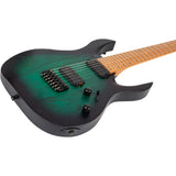 Spira S-607 AGR 7-snarige Elektrische Gitaar Swamp Ash Green met Stainless Steel Frets