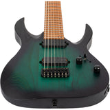 Spira S-607 AGR 7-snarige Elektrische Gitaar Swamp Ash Green met Stainless Steel Frets