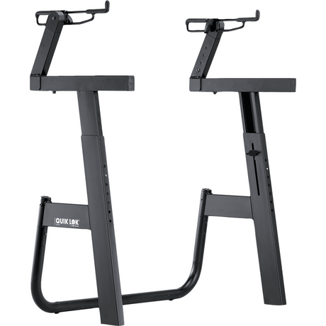 QUIKLOK M2 Tweede Klaviersteun – Voor M91 Keyboardstandaard, Verstelbaar, Zwart