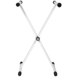 QUIKLOK T10WH-BB Vloerstandaard – Wit, Staal/Aluminium, Verstelbaar, max. 72 kg