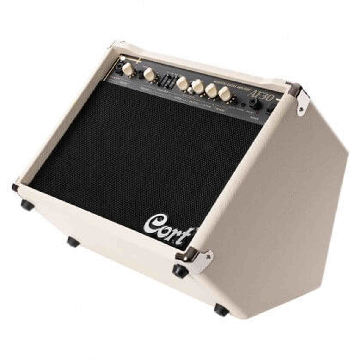 Cort AF30 30W Akoestische Gitaarversterker met 8 inch Speaker, Tweeter en DSP Effecten