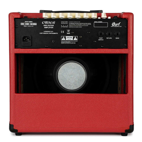 Cort CM30RDR 30W Gitaarversterker met 10 inch Speaker, Reverb en Bluetooth Dark Red