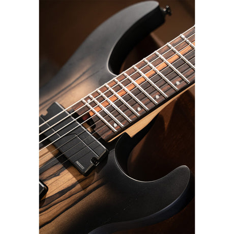 Cort KX507MS Pale Moon 7-snarige Multiscale Elektrische Gitaar Natural Black Burst