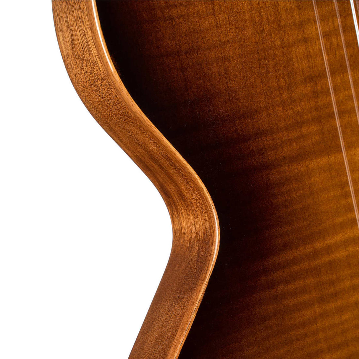 Cort Sunset Nylectric DLX TSB Nylon Elektrische Gitaar Solid Sitka Spruce met Flamed Maple Tobacco Sunburst