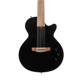 Cort Sunset Nylectric II BK Nylon Elektrische Gitaar Solid Sitka Spruce met Fishman S-Core Pickup Zwart