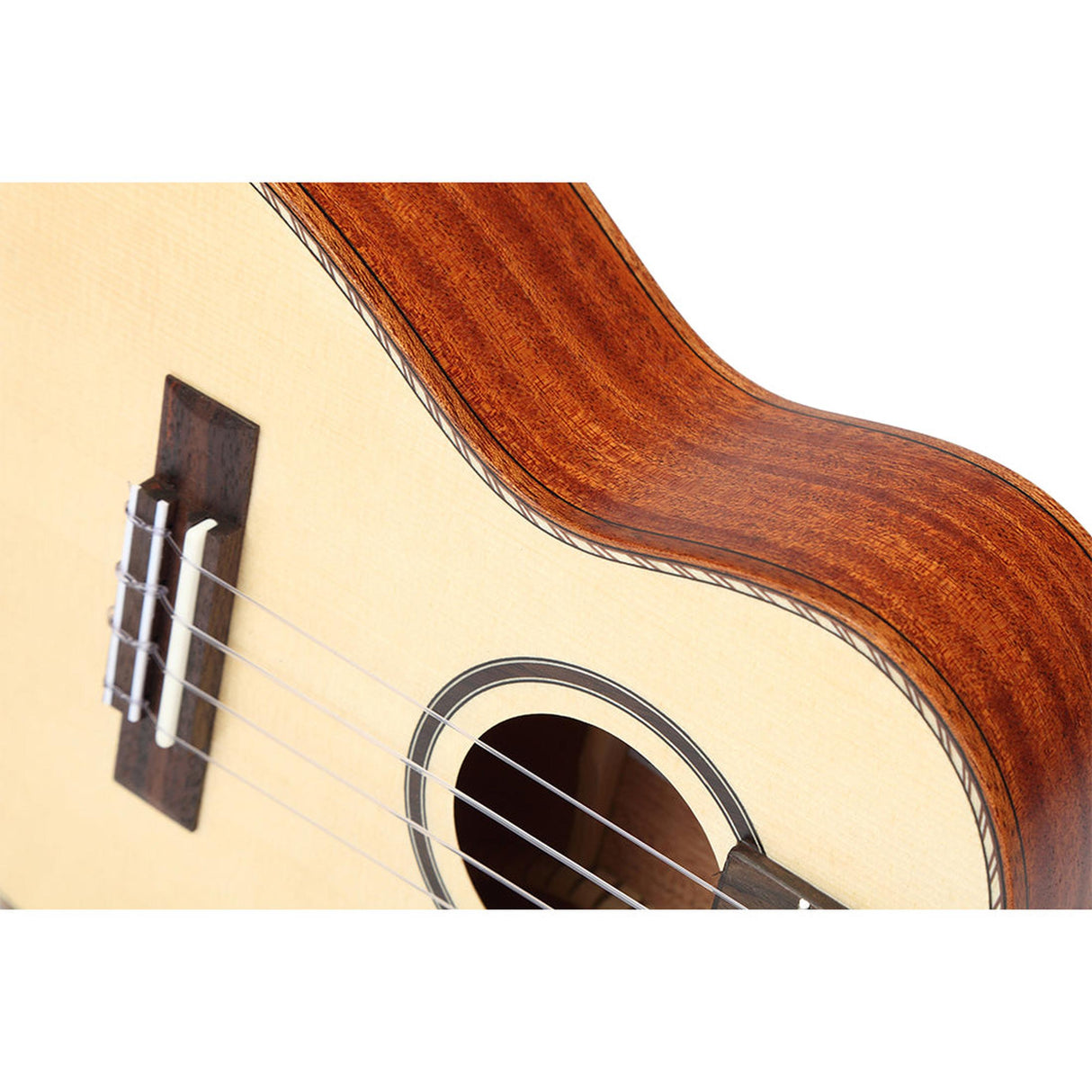 TOM 280 Tenor Ukulele Solid Spruce with Mahogany and Walnut Finish