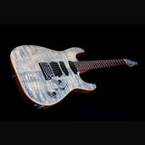 JET JS-45 Indigo Gray S-style Elektrische Gitaar HSS Flame Maple Top Rosewood Toets Indigo Grijs