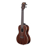 Kala Ebony concert ukulele – Gestreept ebben, maple binding, met gigbag