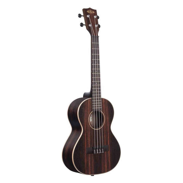 Kala Ebony tenor ukulele – Gestreept ebben, maple binding, met gigbag