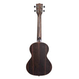 Kala Ebony tenor ukulele – Gestreept ebben, maple binding, met gigbag