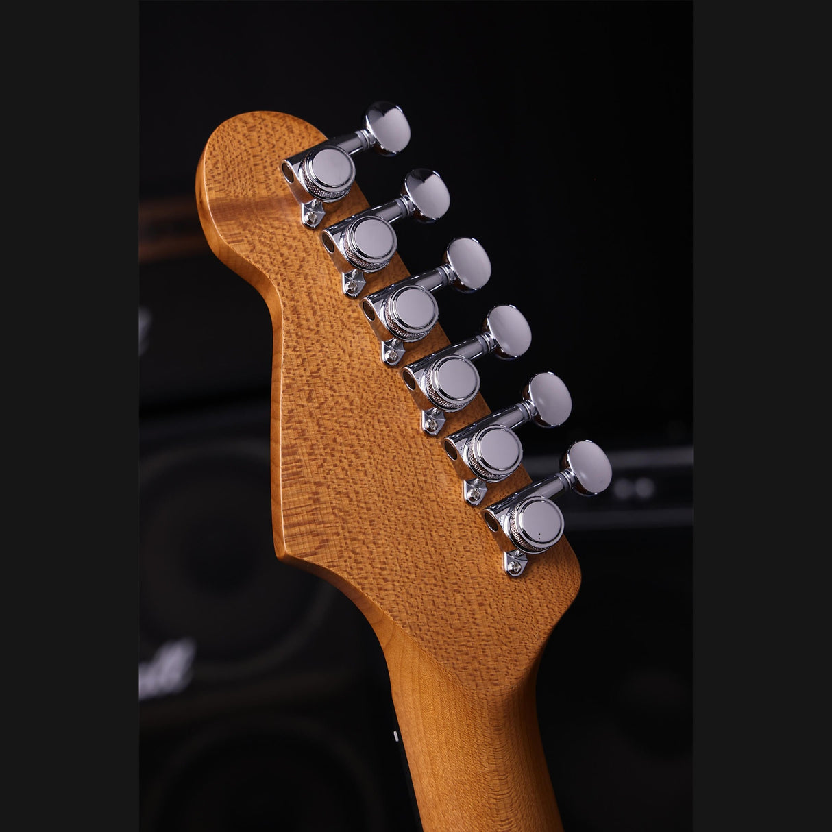 Patina PS-3 LPB S-style Elektrische Gitaar SSS Alnico V Nitro Paulownia Body Roasted Maple Hals Lake Placid Blue