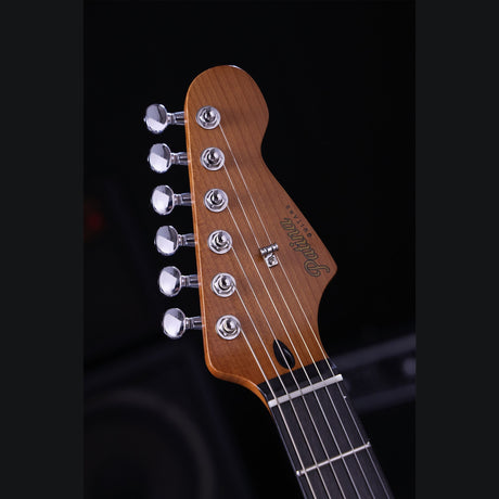 Patina PS-4 LPB S-style Elektrische Gitaar HSS Alnico V Nitro Paulownia Body Roasted Maple Hals Lake Placid Blue