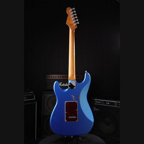 Patina PS-7 LPB R S-style Elektrische Gitaar HSS Alnico V Nitro Relic Paulownia Body Roasted Maple Hals Lake Placid Blue