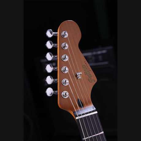 Patina PS-7 OW R S-style Elektrische Gitaar HSS Alnico V Nitro Relic Paulownia Body Roasted Maple Hals Olympic White