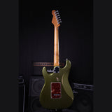 Patina PS-7 SGR R S-style Elektrische Gitaar HSS Alnico V Nitro Relic Paulownia Body Roasted Maple Hals Sherwood Green