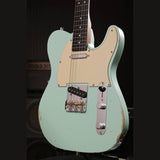 Patina PT-6 SFG R T-style Elektrische Gitaar SS Alnico V Nitro Relic Paulownia Body Roasted Maple Hals Seafoam Green