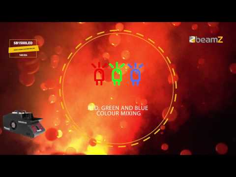 beamZ SB1500LED Rauch- und Seifenblasenmaschine 1500W mit RGB-LEDs und DMX