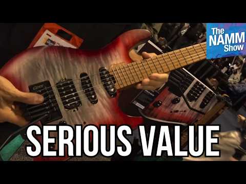 Cort G290 Modern DR E-Gitarre HSS Roasted Maple Dusty Rose mit Seymour Duncan TB4