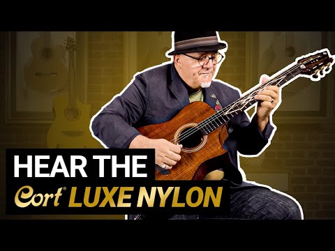 Cort Luxe Nylon Frank Gambale Signature – Massives Blackwood, Nylonsaiten &amp; Fishman Flex Blend