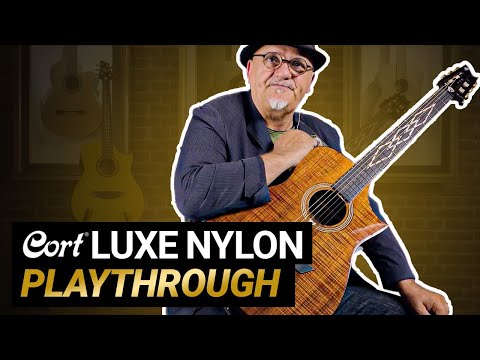 Cort Luxe Nylon Frank Gambale Signature – Massives Blackwood, Nylonsaiten &amp; Fishman Flex Blend