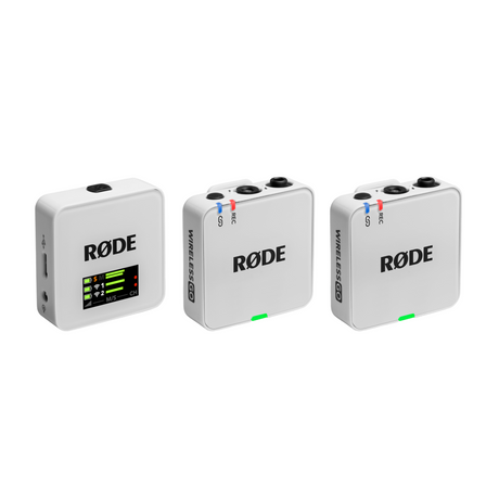 RØDE Wireless GO Gen 3 White draadloos microfoonsysteem met 32 bit float en 260 m bereik