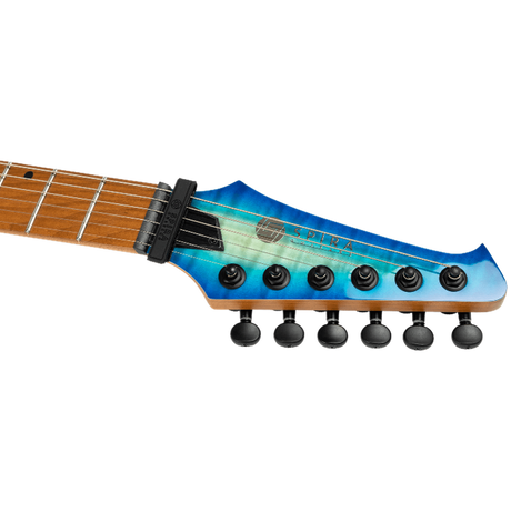 Spira Guitars S-500 QAB Trans Aqua Blue elektrische gitaar ST model