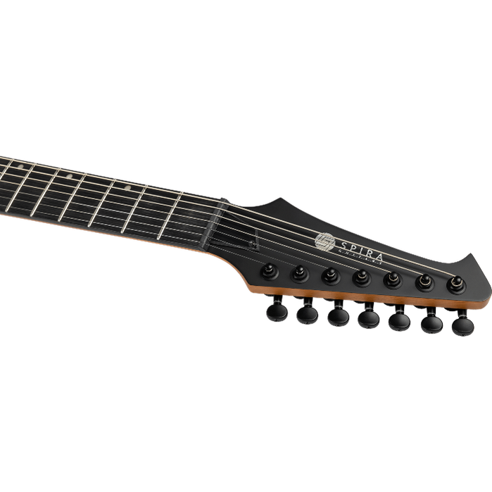 Spira Guitars T-407 MBK Satin Black elektrische gitaar