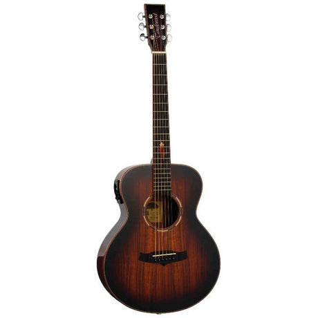 Tanglewood Winterleaf TW1 E KOA Mini Elektro-Akoestische Gitaar Solid Mahogany Koa Autumn Burst Gloss