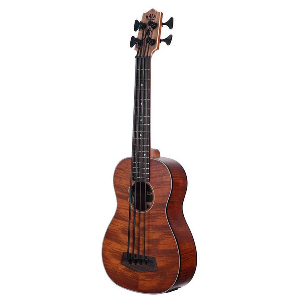 Kala Exotic Mahogany U•BASS® bas ukulele – Elektrisch-Akoestisch, Fishman EQ en Gigbag