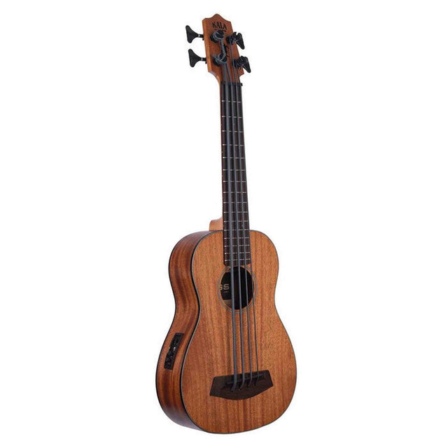 Kala Striped Ebony U•BASS® bas ukulele – Gestreept Ebben, Fishman EQ, Hipshot Tuners en Gigbag