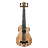 Kala Spalted Maple U•BASS® bas ukulele – Spalted Maple, Elektrisch-Akoestisch met EQ en Gigbag