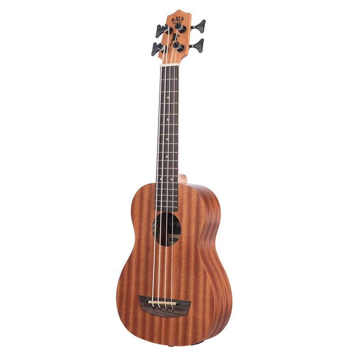 Kala Wanderer U•BASS® bas ukulele – Mahonie, Elektrisch-Akoestisch, Roundwound Snaren en Gigbag